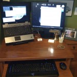 My Desk with Docked Laptop