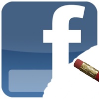 Facebook logo being erased with a pink pencil eraser