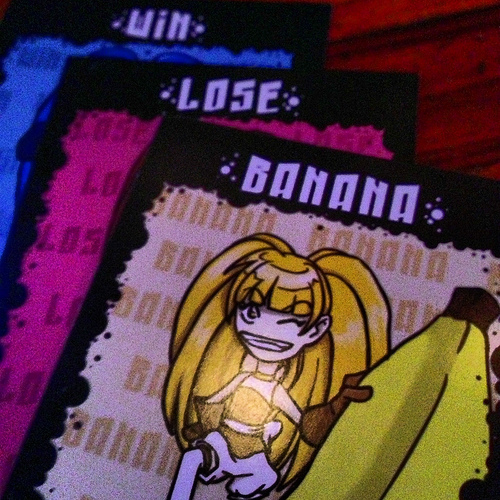 Win, Lose, Banana cards